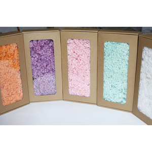 Pétalos de Hortensia <span class=keywords><strong>Annabelle</strong></span>, Caja de 100g, Flores de Hortensia Secas Preservadas con Tallo Corto para Arreglos Florales, Día de la Madre - Product Image 1