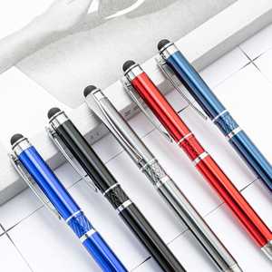 Fabrication professionnelle chinoise de stylos métalliques à écran tactile promotionnels avec stylet personnalisé - Product Image 2