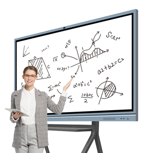 4K 65/75/86 Inch Interactive LCD Smart <b>Board</b> TV Classroom Monitor Touch Screen Built-in 8MP Camera Microphone Wall - Product Image 1