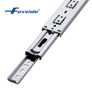 Foxslide 8-24 pulgadas 45Kg Rodamiento de bolas Cajón Diapositivas Extensión completa silenciosa chapada en zinc para tocadores de dormitorio - Product Image 5
