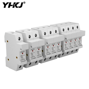 Soporte de fusible de cobre de 1P, 2P, 3P, 4P, RT18-32X, CA ~ 380V, 500V, 10x38mm, montaje de Riel DIN, adaptador inferior con fusible - Product Image 1