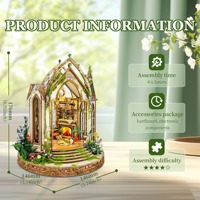 Kit de maison miniature Hamaileon Diy Dream Flower, puzzle 3D pour adultes, maison de poupée miniature avec de nombreuses plantes