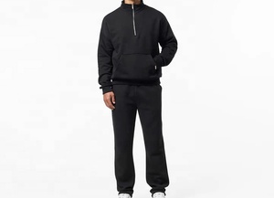 <span class=keywords><strong>Felpa</strong></span> con cappuccio oversize e mezza Zip Unisex in cotone 1/4 quarto di alta qualità - Product Image 6