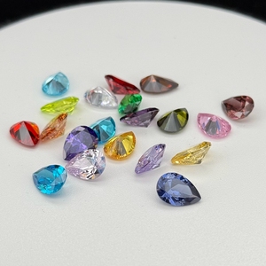 Pierres synthétiques en zircone cubique de qualité 5A HQ Gems, <span class=keywords><strong>jaune</strong></span> clair, forme <span class=keywords><strong>poire</strong></span>, 2X3-13X18, traitement de cirage/entraînement à l'huile - Product Image 6
