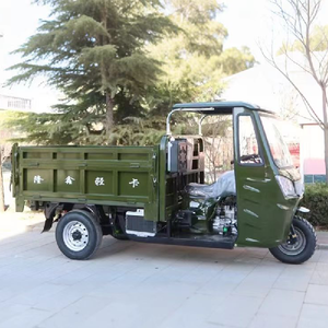 King Agricultural Dump Load <b>Gasoline</b> Burning Three-Wheel Motorcycle Closed Body Motorized Three-Axle Six-Speed Engine - Product Image 5