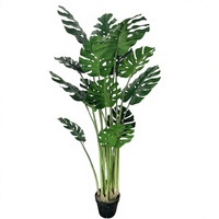 Vente en gros d'usine : Plantes artificielles Monstera pour décoration de mariage, arbres artificiels durables, arrangements floraux, décoration de fête