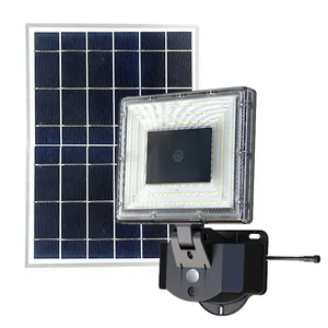 Kamera CCTV Surya PIR Sensor Gerak Lampu Dinding Tahan Air Tinggi 65 Kecerahan untuk Halaman Pertanian Lampu Lantai Surya