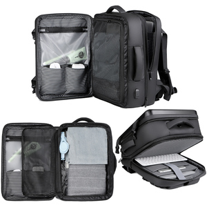 Mochila de carcasa dura expandible de gran capacidad con USB, <span class=keywords><strong>bolsa</strong></span> de ordenador portátil de 17 pulgadas, viaje ABS - Product Image 3