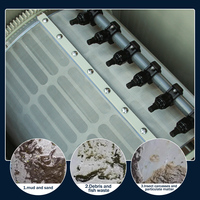 Sistem Filter Kolam Koi Cowater Factory OEM, Layar 75 Mikron, Ruang MBBR, Filter Drum Kombinasi, Pompa 220V, Tekanan Vessel 75 Mikron