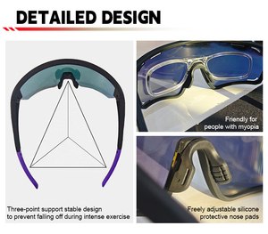 <span class=keywords><strong>Gafas</strong></span> <span class=keywords><strong>de</strong></span> Ciclismo OEM ODM <span class=keywords><strong>con</strong></span> Almohadillas Nasales Protectoras <span class=keywords><strong>de</strong></span> Silicona Ajustables, Aptas <span class=keywords><strong>para</strong></span> Personas <span class=keywords><strong>con</strong></span> Miopía, Fidelidad <span class=keywords><strong>de</strong></span> Color - Product Image 5