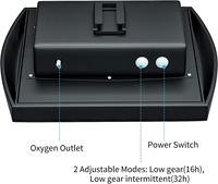 Aérateur solaire pour bassin 2W 2200mAh, pompe à air, 2 pierres, 2 modes pour aquarium, bassin, hydroponie