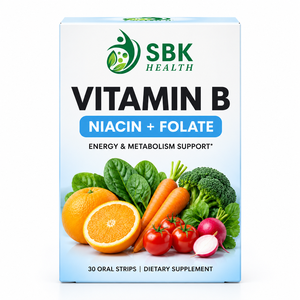 Tiras Orales de Vitamina B, Suministro Directo de Fábrica, Folato y Vitamina B12, Apoyo Energético para Todo el Día, Tiras Orales de Biotina - Product Image 1