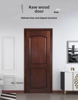 Porte en bois massif composite sculptée de style classique, porte intérieure en bois naturel, écologique, insonorisée, porte laquée, porte de maison