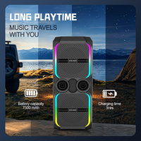 Altavoz Portátil Dual de 12 Pulgadas con Bluetooth, 120W, Luz RGB con Efecto de Llama, Altavoz Karaoke TWS con 2 Micrófonos Inalámbricos, Control Remoto y Ruedas