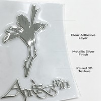 Autocollants en PVC personnalisés résistants aux UV, autocollants adhésifs, étiquettes professionnelles résistantes aux intempéries, estampage à chaud doré, vinyle découpé durable