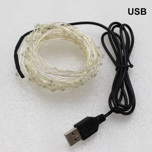 <strong>USB</strong> Powered 5V LED Silver Copper Wire String <strong>Lights</strong> 5M 50 LEDs Garland for Home Christmas Wedding Party Decoration <strong>Fairy</strong> <strong>Light</strong> - Product Image 6