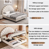 Schlafzimmer möbel Niedliches Design Günstiger Preis Benutzer definierte weiche hoch gepolsterte schlafende Kunstleder rosa Luxus Kinder Kingsize-Bett rahmen