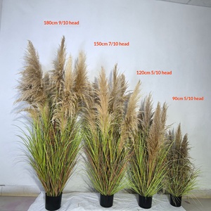 Herbe d'oignon artificielle aspect roseau, aux couleurs d'automne, pour la décoration de centres commerciaux et d'hôtels, l'aménagement de scènes et les tournages de films et de <span class=keywords><strong>télévision</strong></span> - Product Image 4