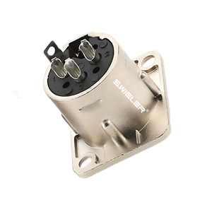 Bạc mạ vít trong thiết kế Speakon nữ nối jack <span class=keywords><strong>3</strong></span> pin Adapter <span class=keywords><strong>Twist</strong></span> Khóa phích cắm <span class=keywords><strong>3</strong></span> cực vuông bảng điều khiển gắn kết ổ cắm kim loại - Product Image 5