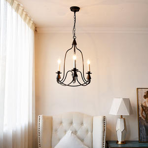 Простая подвеска в американском стиле в стиле кантри в стиле ретро, элегантная свеча, осветительная арматура для гостиной, столовой, кабинета, лестницы - Product Image 4