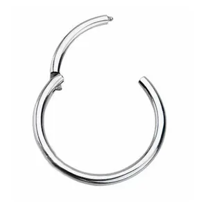 Anelli Hoops 16g 18g 20g anelli a segmenti incernierati cartilagine elica conchiglia Rook anelli per labbra gioielli penetranti per il corpo