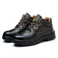 Zapatos de trabajo para hombre, zapatos de seguridad informales antideslizantes, zapatos de seguridad antigolpes y a prueba de puñaladas con cabeza de acero