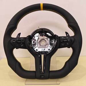 Volante Deportivo Personalizado Amarillo para <span class=keywords><strong>BMW</strong></span> E60 330i <span class=keywords><strong>430i</strong></span> F10 F30 E70 E90 Z4 X3 F30 F34 F15 F90 E84 E92 M3 M5 - Product Image 2