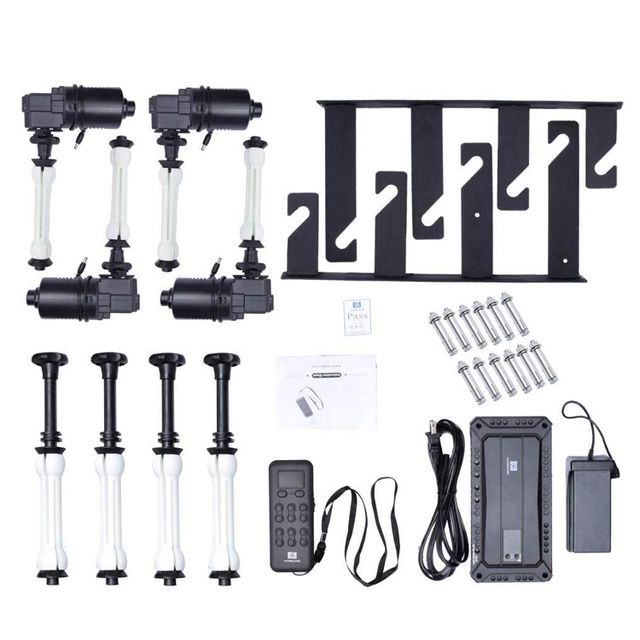 4-roller Motorized Wall-ceiling Mounted Photographic Backdrop Support System With Wireless Remote Control