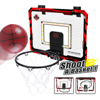 Vente en gros d'usine, très populaire, mini panier de basket pour enfants 40*30cm avec lumières LED rouges et bleues, pour intérieur et extérieur