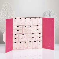 Boîte Cadeau Vide Calendrier de l'Avent Luxe avec Logo Personnalisé pour Noël, Carton Rigide Cosmétique Beauté Bijoux, Finition Mat Gaufrée UV
