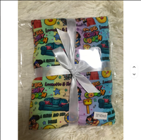 Couverture en bambou double couche douce pour la peau, de haute qualité, en gros, motif imprimé et uni, pour bébés et enfants, 50x50 cm, livraison rapide (RTS)