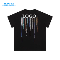 T-shirt de luxe pour homme, style streetwear, personnalisé, 100 % coton, vêtement tricoté essentiel de créateur