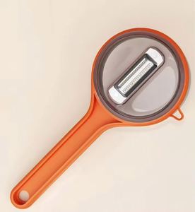 Pelador de frutas para cocina casera, pelador portátil de frutas y verduras con cubo de almacenamiento, herramienta fácil de limpiar - Product Image 3