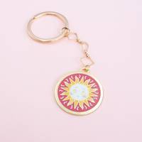 Porte-clés en émail personnalisé pendentif lettre porte-clés cadeau créatif lettre R porte-clés pendentif en métal