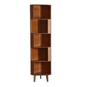 Estantería de esquina de estilo moderno para sala de estar, librería personalizada, barata - Product Image 1
