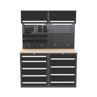 Armoire de garage modulaire pour atelier, armoire de rangement robuste en acier avec tiroirs pour outils
