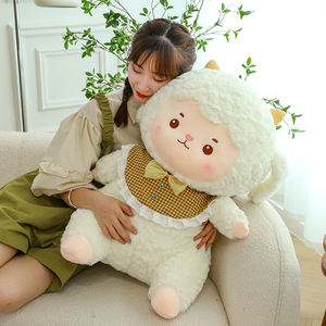 Cpc Yanxiannv Logo personnalisé Peluches Por Mayor Petit Mouton Joyeux Anniversaire Peluche Mignon Doux Mouton Peluche Poupée - Product Image 5