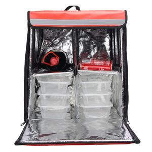 Hiệu suất cao 600D giữ nhiệt Ba <span class=keywords><strong>l</strong></span>ô hai <span class=keywords><strong>l</strong></span>ớp bọt dài khoảng cách giao hàng có thể gập <span class=keywords><strong>l</strong></span>ại tái sử dụng túi <span class=keywords><strong>l</strong></span>àm mát di động - Product Image 5