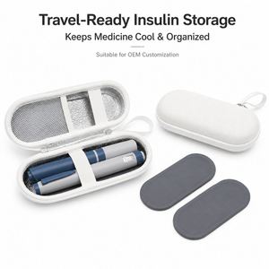 Estuche Portátil Refrigerante para Insulina, Organizador de Medicamentos de Viaje con Bolsas de Hielo Reutilizables, Bolsa Compacta para Almacenamiento de Insulina para Diabéticos - Product Image 5