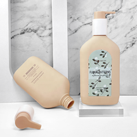 Yuerui 2023 nouveau Design bouteille vide de pompe de Lotion pour le corps de 300Ml bouteille de Gel de douche doux au toucher pour animaux de compagnie bouteille de lavage pour le corps