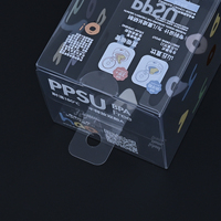 Boîtes cadeaux en plastique transparent pliables de petite taille, personnalisées, pour l'emballage de biberons pour bébés