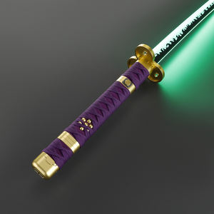 Sabre Laser Katana Enma de l'Anime One Piece avec Garde en Métal, Balancement Fluide, Lame Plate Robuste pour Duel et Fourreau, Épée Cosplay - Product Image 4