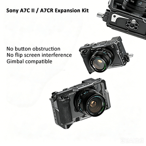 Gabbia per Fotocamera CND-105 per <span class=keywords><strong>Sony</strong></span> A7C II / A7CR in Lega di Alluminio, Personalizzazione OEM con Incisione Laser, Supporto per Forniture all'Ingrosso - Product Image 3