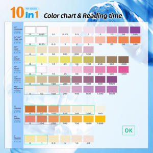 Kit de <span class=keywords><strong>test</strong></span> d'eau potable, kit de <span class=keywords><strong>test</strong></span> d'eau de robinet et de puits pour la dureté, le plomb, le fer, le cuivre, le chlore, le fluorure - Product Image 4