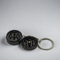 Moulin à herbes et épices en zinc de 30 mm, 2 pièces, en métal, personnalisé, de haute qualité, pratique, pour la vente en gros