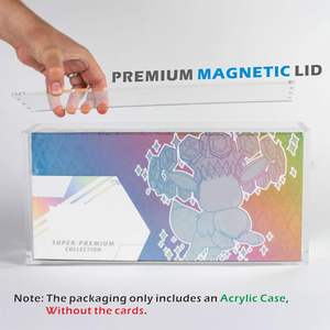 Boîte de collection magnétique en acrylique Best Guard avec vue claire, ajustement sécurisé, stockage fiable pour Pokémon - Product Image 4