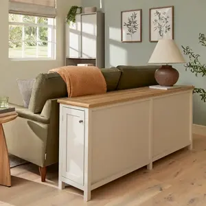 Armoire de rangement de canapé mince derrière avec armoire latérale de conception ouverte profonde et surélevée pour salon ou école - Product Image 2