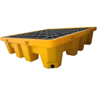 Paleta de Plástico OEM L-L19 de 2200 Litros para Almacenamiento en Frío Industrial, Construcción y Transporte de Carga - Entrada Bidireccional, Protección Contra Derrames de Aceite/Químicos