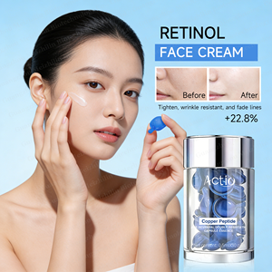 Crème Sérum en Capsules au Cuivre Peptidique Bleu avec Logo Personnalisé pour Lissage des Rides et Raffermissement GHK <span class=keywords><strong>Cu</strong></span> SNAP-8 Peptide Cream - Product Image 3