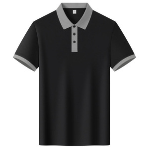 Men Cotton Anti-static Short Sleeve Polo Shirt Gray Blue Black Navy Summer Workwear With Label Tags - Product Image 3